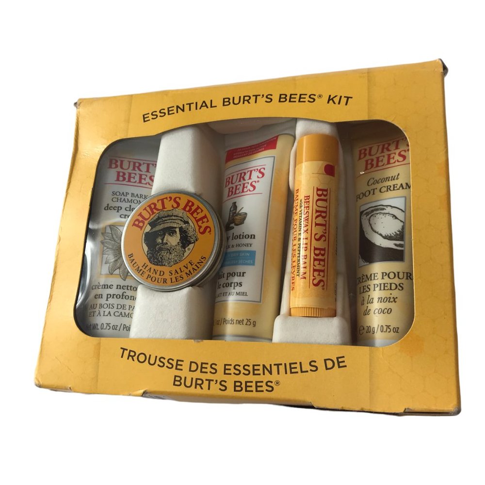 BURTS BEES Essential Burt's Bees Kit - Includes 5 Piece Set: Lip Balm; Coconut F